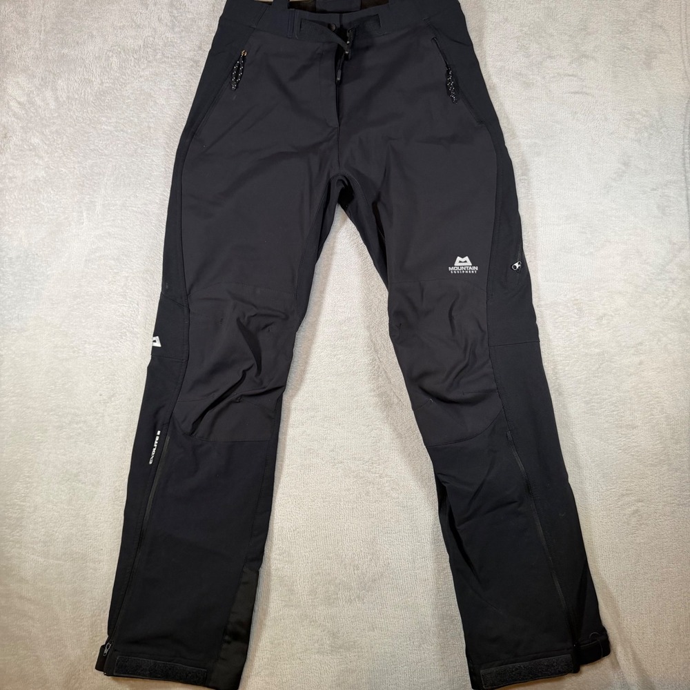 Mountain Equipment Womens Softshell Hiking Pants Black Outdoor Size 10 Trail